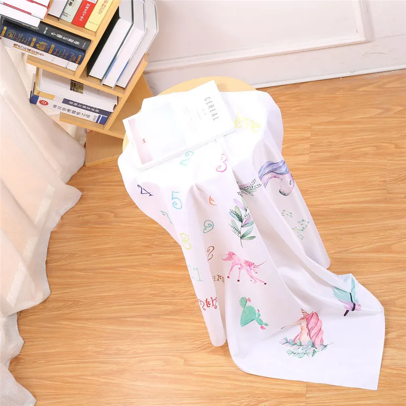 Детские Одеяло s, одежда для новорожденных, с изображением номера Единорог веху Одеяло для фотографии наряд для фотосессий Shoot