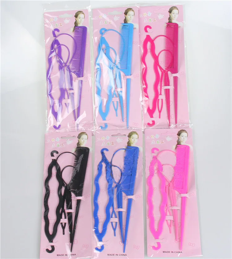3pcs/set Magic Hair Braiding Twist Curler Styling Set Hairpin Holding Hair Braiders Pull Hair Needle Braiders Hairstyle Tools 3pcs/set Magic Hair Braiding Twist Curler Styling Set Hairpin Holding Hair Braiders Pull Hair Needle Braiders Hairstyle Tools