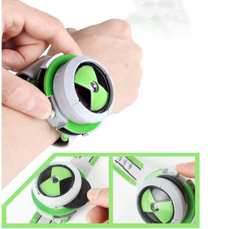 2018 Hot Selling Ben 10 Style Japan Projector Watch Ban Dai Genuine Toys For Kids Children Slide Show Watchband Drop