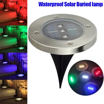 

3LEDs Solar Powered Underground Buried Light Outdoor Landscape Garden Stairs Lamp DC112