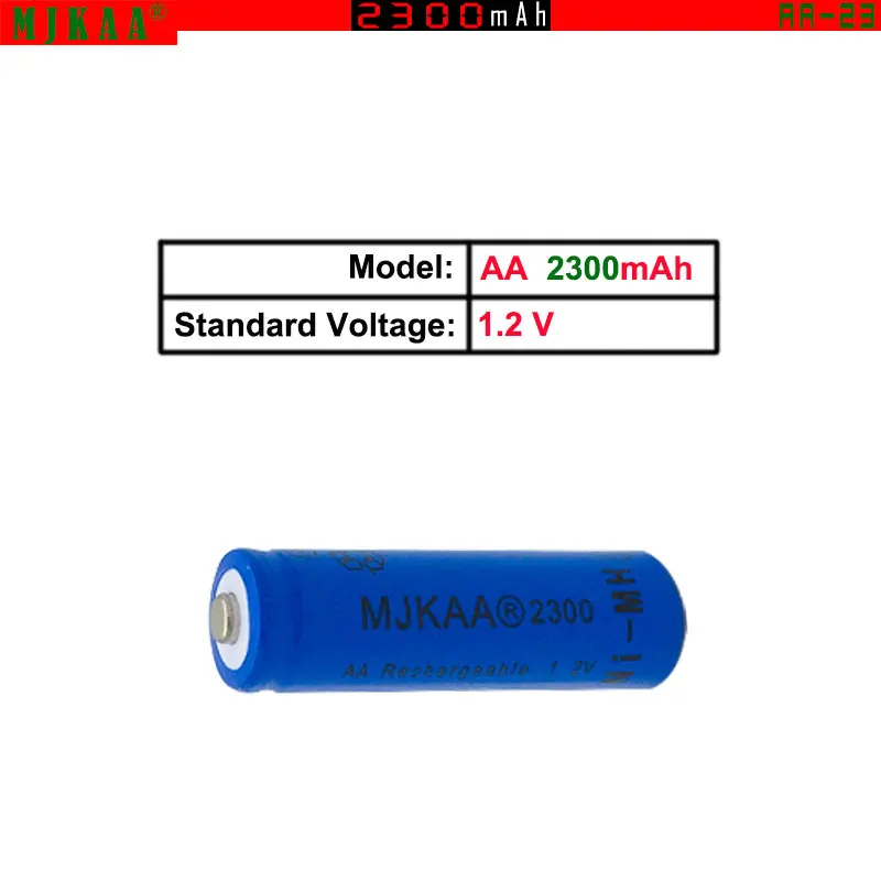 16 шт. AA 2300 mAh 2 V Ni-MH аккумуляторные батареи 2A нейтральная батарея аккумуляторная батарея для игрушки дистанционного управления светодиодный