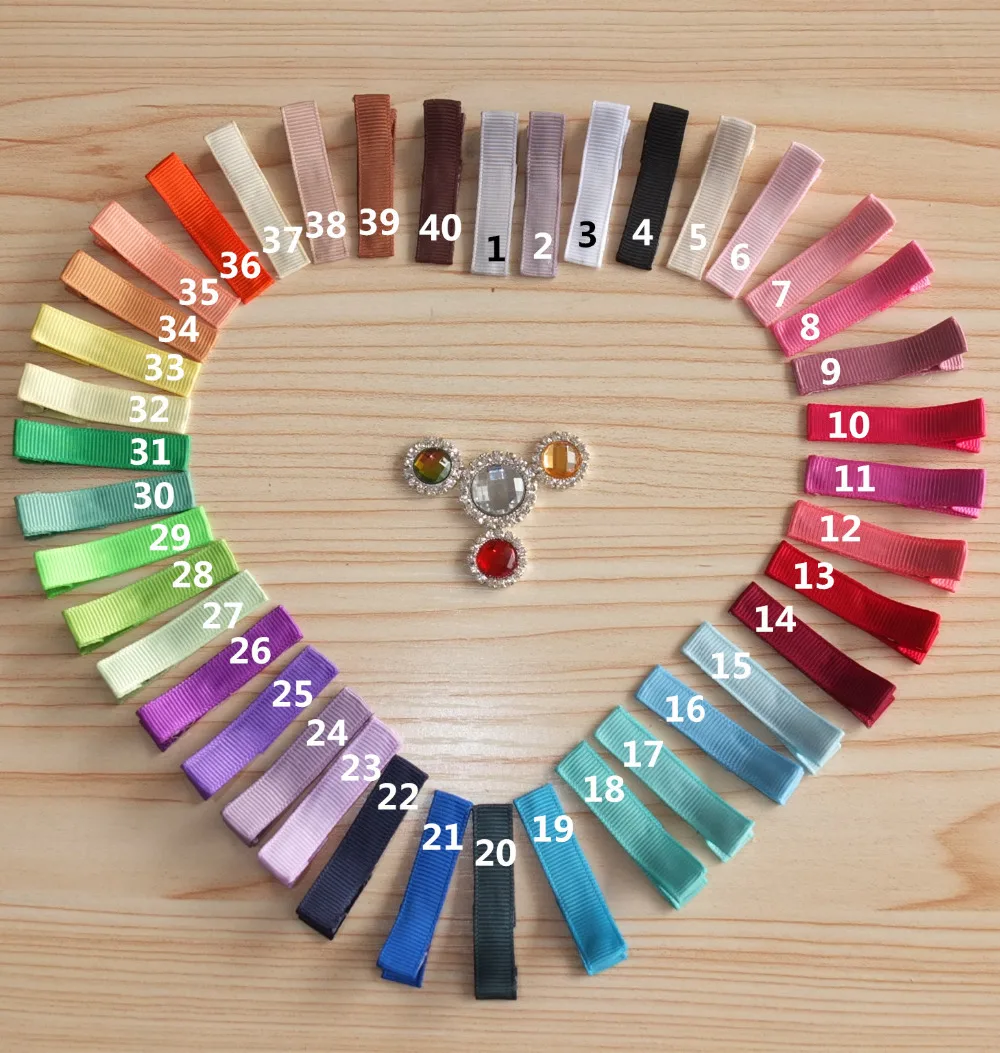 

LINED Clips 1.75 inch Single prong hair clip Hair barrettes Hairpins Girl Clips DIY hair bow supplies Hair Accessories 80pcs/lot