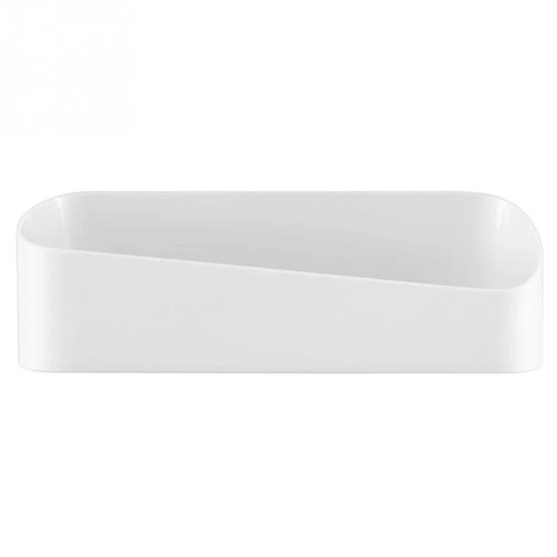 

Single Tier Punch-Free Strong Self-Adhesive Wall Mounted Type Big Storage Box Strong Glue Kitchen Bathroom Toilet Shelves