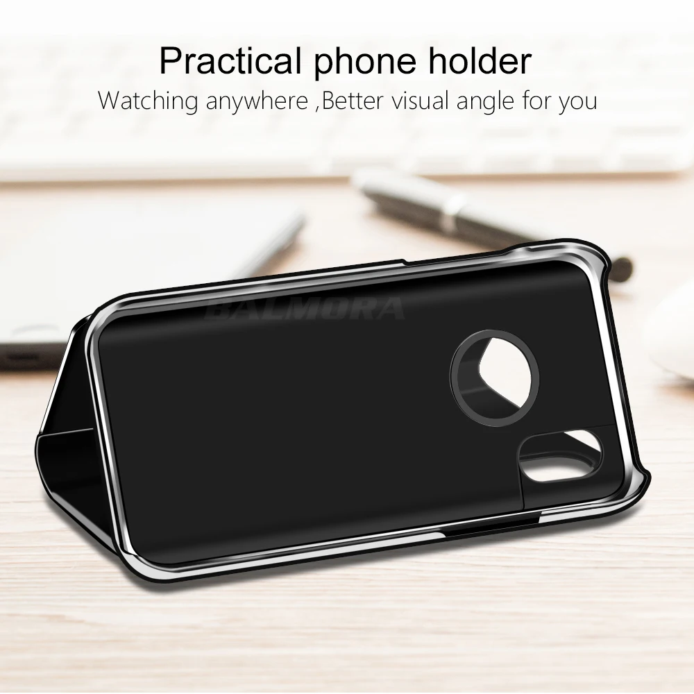 2-KISSCASE-Mirror-Flip-Case-For-iPhone-8-7-6-6s-Plus-X-10-Cases-Smart-Window