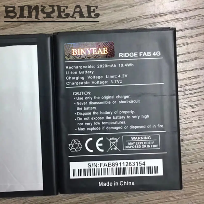 

BINYEAE RIDGE FAB 4G Battery for Wiko Ridge Fab 4G Mobile phone battery