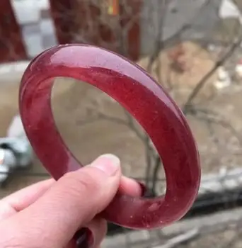

Perfect Rare strawberry Quartz Crystal Gem Round Grade Bangle