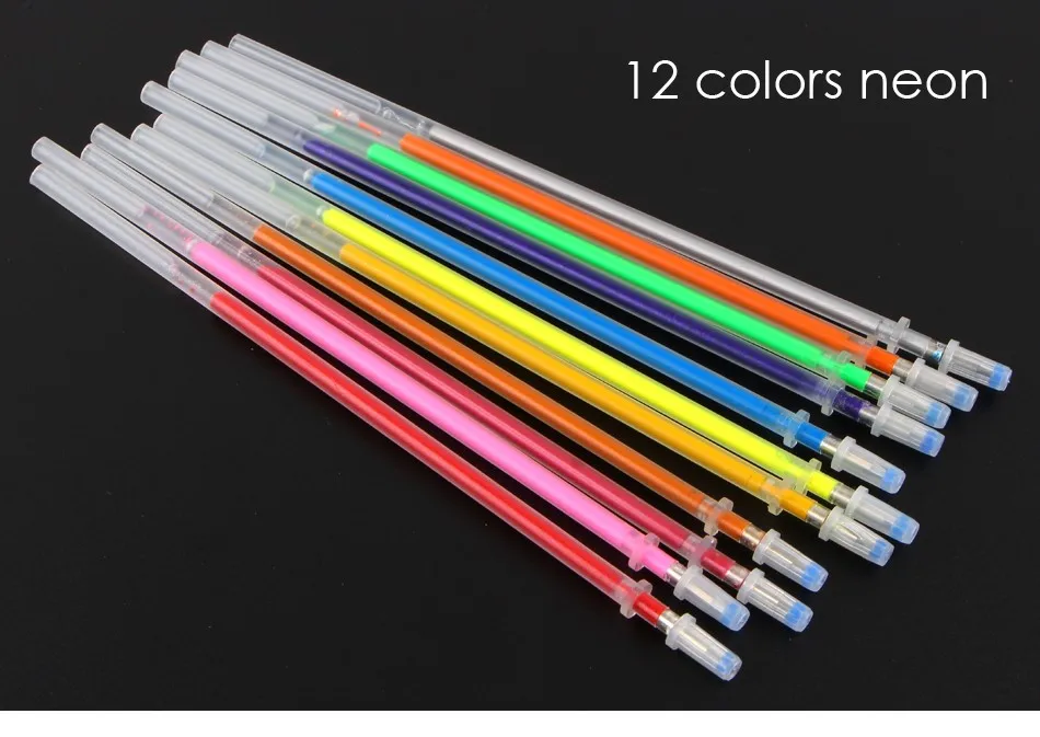 36 цветов/набор гелевых чернильных ручек для заправки роллер заправка пастельных неоновых эскизов маркеры для рисования маркер для манги aquarella Capinhas