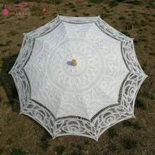 Винтажный Викторианский кружевной зонтик 68 см длина Свадебный зонтик Кружева Свадьба невесты зонтик DQG679