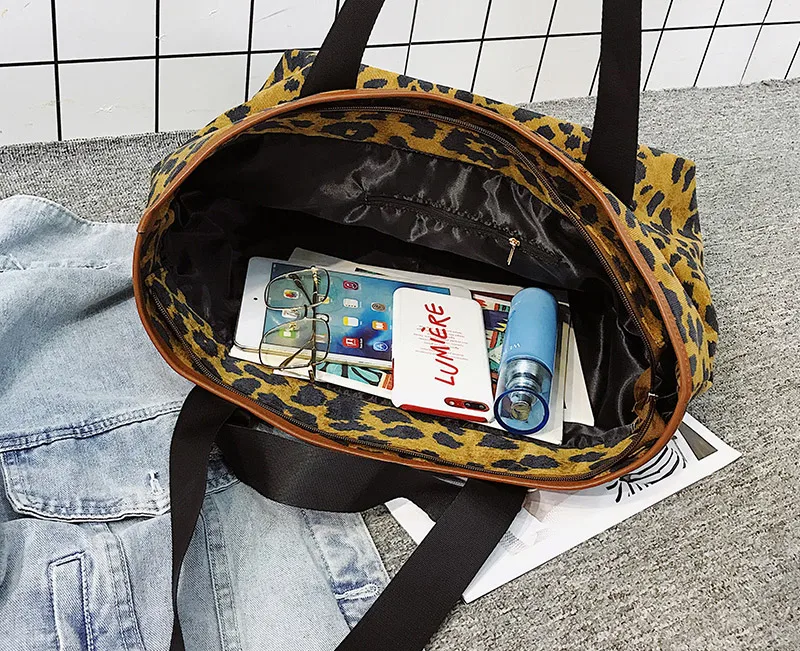 luxury brand women leopard bag handbags female shoulder bag_05