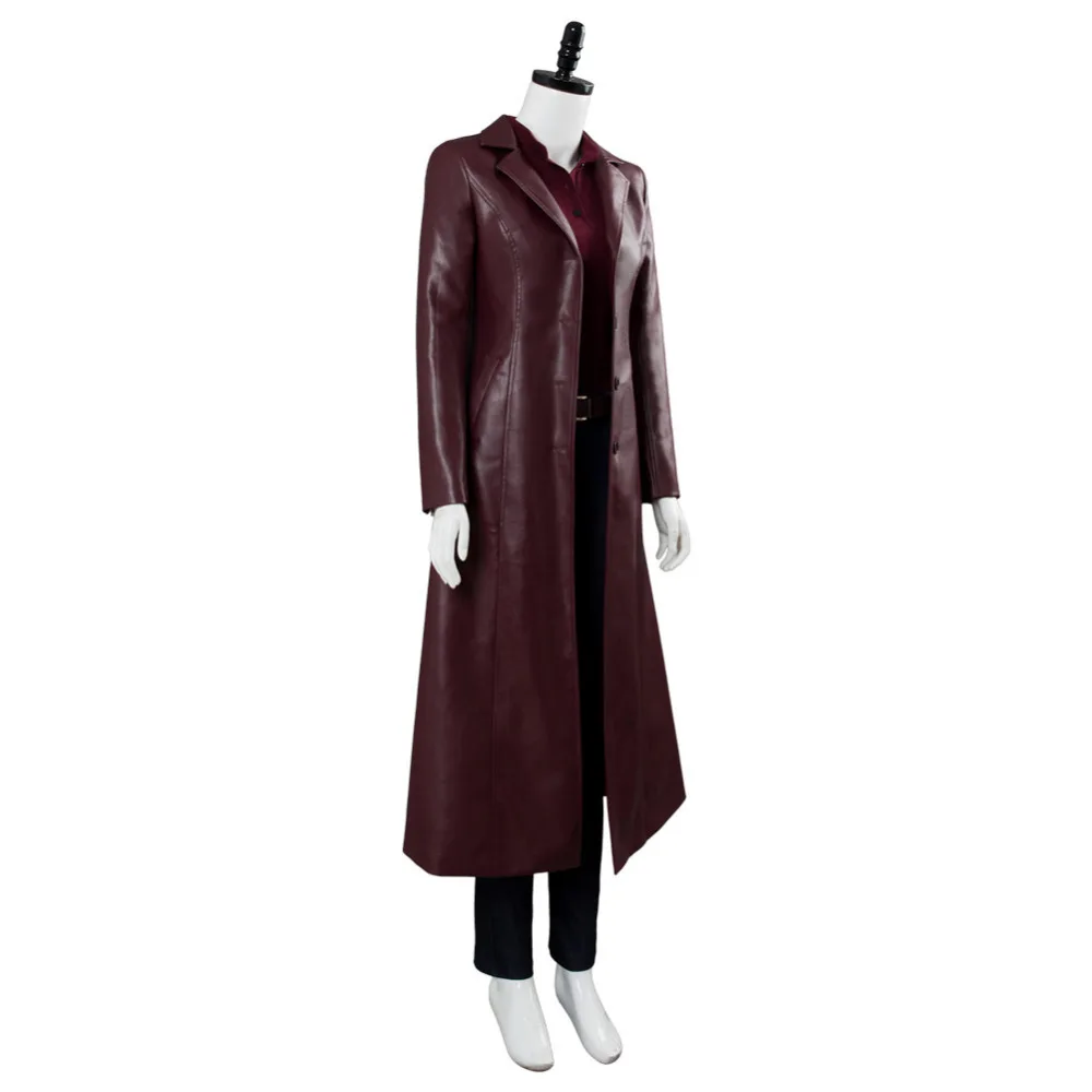 Dark Phoenix Jean Grey Cosplay Costume Trench Coat Women Outfit Halloween Carnival Suit Custom Made