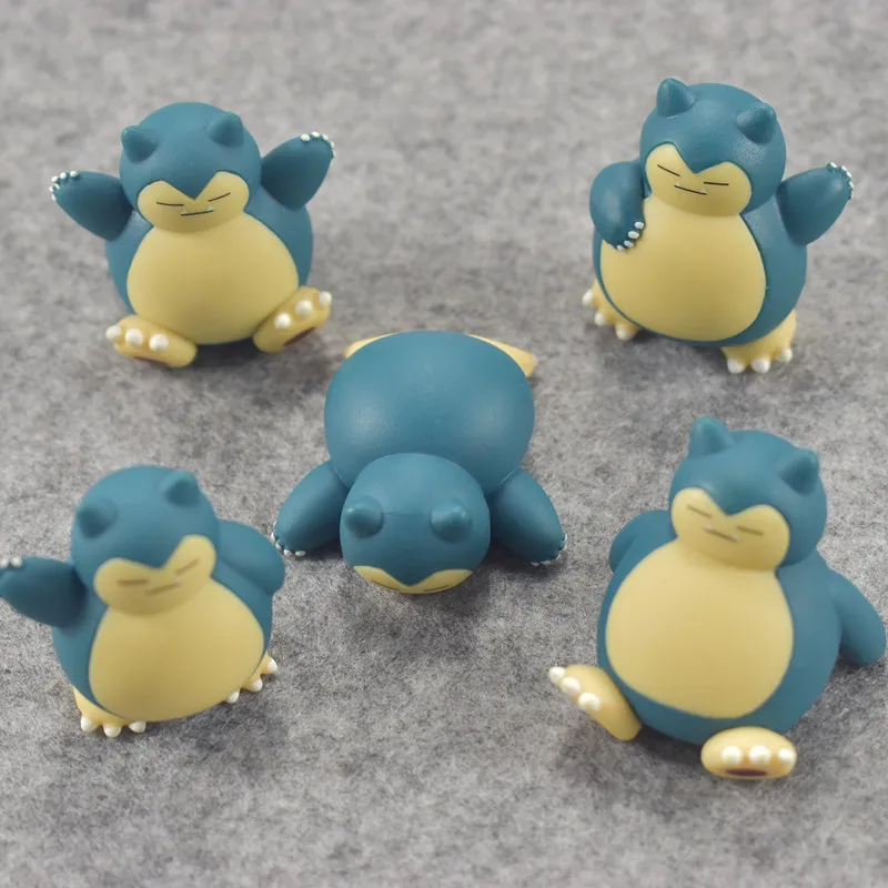 

Original Snorlax with marks on the body anime cartoon action & toy figures Collection model toy KEN HU STORE pokemones
