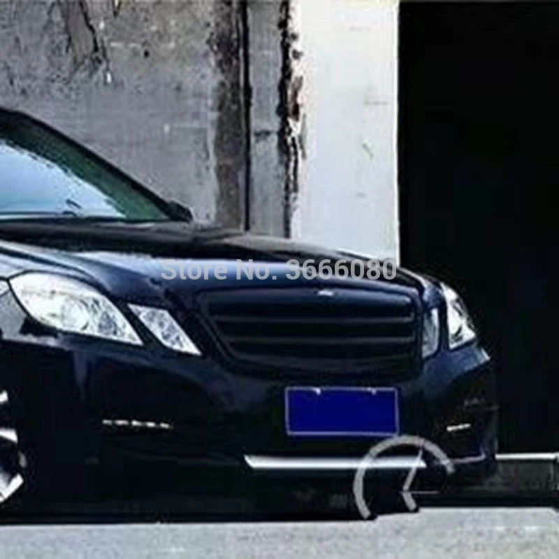 SHCHCG для Benz W212 E200 E260 E300 2010 2011 2012 2013 внешний карбоновый передний бампер Гриль Передняя Центральная решетка украшения