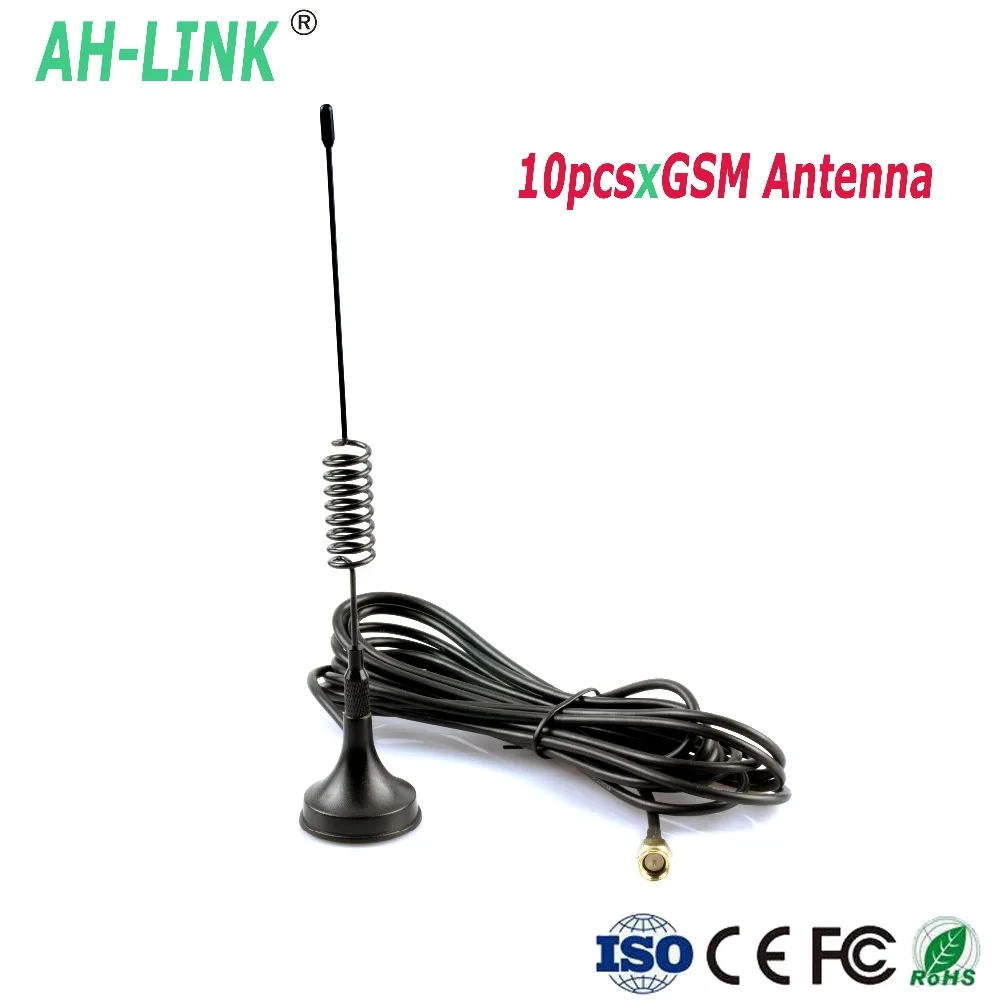 10 шт./лот GSM антенна 850/900/1800/1900 МГц 3 5 дБи м кабель SMA мужское Магнитное основание
