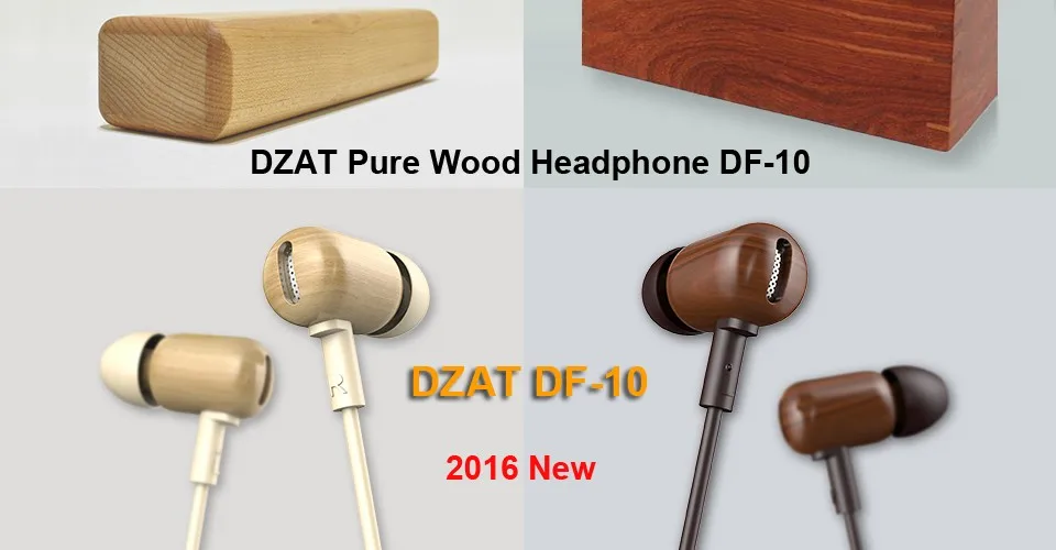 DZAT DF-10, 3,5 мм, наушники, сделай сам, деревянные, DJ наушники, чистое дерево, тяжелый бас, музыка, HIFI наушники с микрофоном для смартфонов