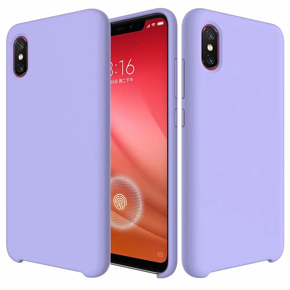 Оригинальные чехлы HYSOWENDLY Macaron для Redmi 5 Plus 6 6Pro, матовые силиконовые чехлы для Xiaomi 6 6X8 8Pro 8lite Mix 2 2S Max 3 Plus - Цвет: Purple