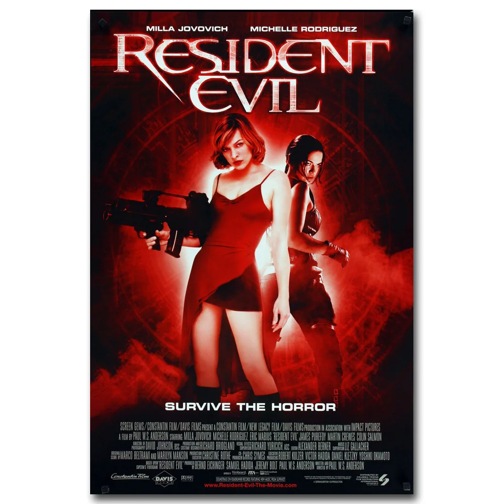

Resident Evil Art Silk Fabric Poster Print 13x20 24x36inch Movie Picture for Living Room Wall Decoration Gift 008