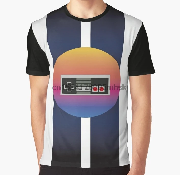 

All Over Print Men t shirt Funny tshirt Retrowave Controller Graphic Women T-Shirt (2)