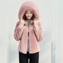 Осень и зима новые женские популярные модели модные тонкие короткие пальто из овечьей шерсти