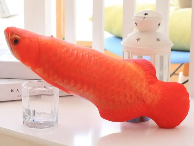 ANSINPARK креативный плюшевый 3D Карп модель игрушка для кошки подарок милая имитация рыбы игрушка для домашних животных подарок кошка мята рыба плюшевая кукла подушка t999 - Цвет: 8
