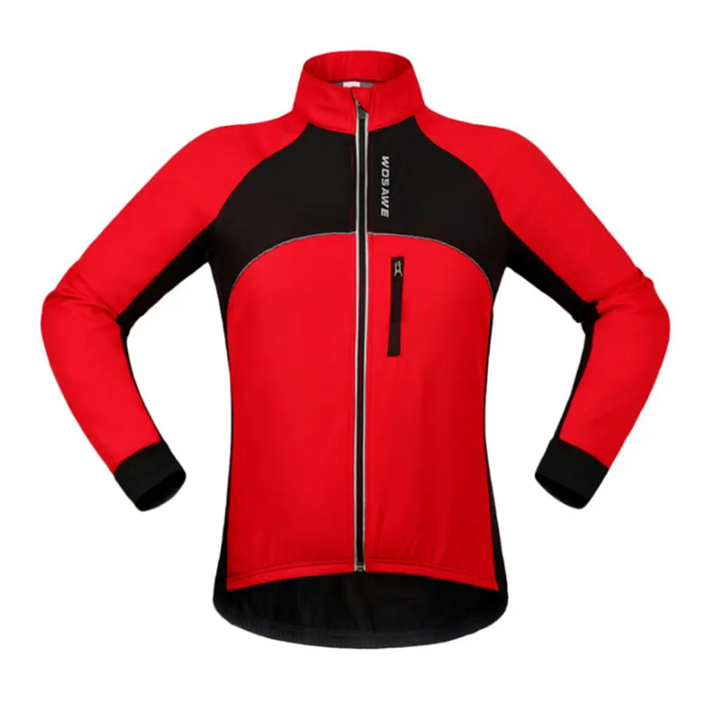 WOSAWE осенняя и зимняя велосипедная одежда, ветрозащитная теплая куртка с длинным рукавом, куртка для спорта на открытом воздухе, езды на велосипеде, куртка, пальто