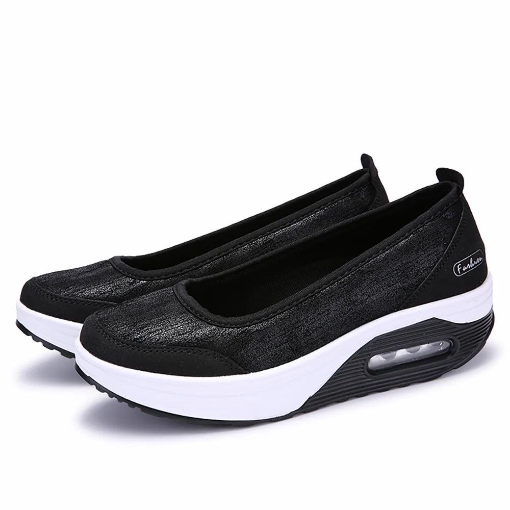 SAGACE/Женская обувь; женские кроссовки; модная женская обувь на платформе с воздушной подушкой; обувь для бега; спортивные кроссовки без застежки