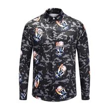 XIMIWUA Новое поступление мужские рубашки гавайская рубашка с длинным рукавом модная мужская рубашка Большой Camisas Para Hombre высокое качество