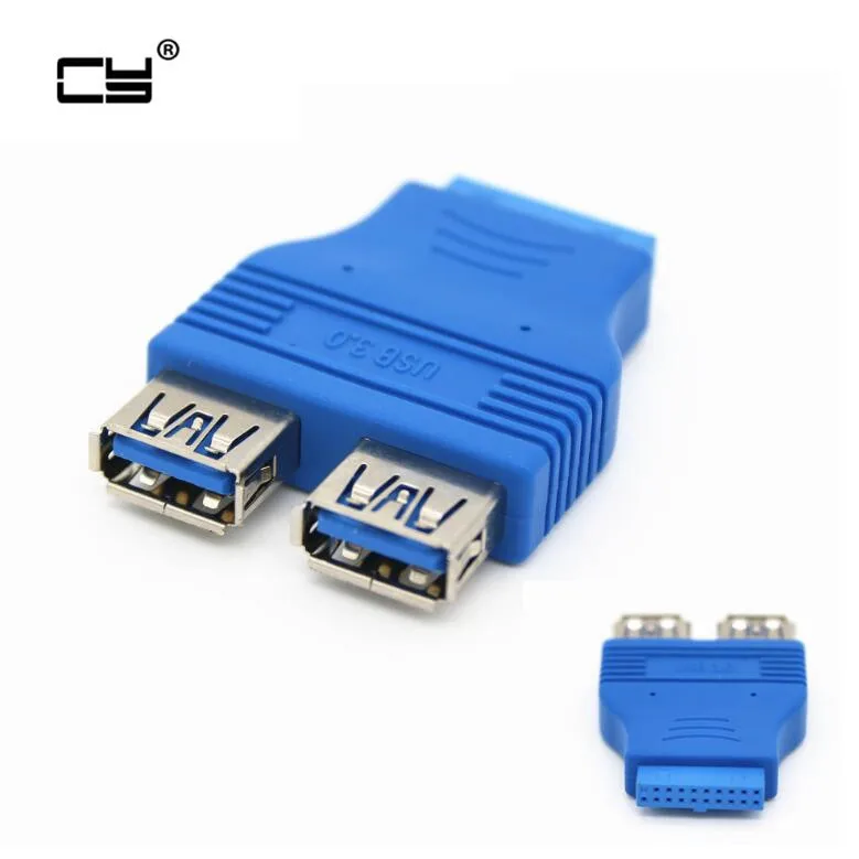 Разъем для материнской платы 20Pin 19pin переходник на 2 порта USB3.0 типа A гнездовой