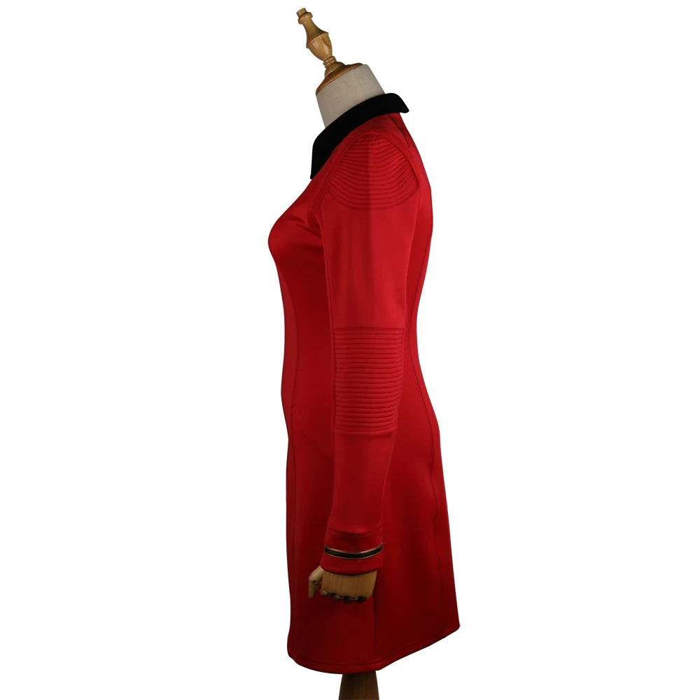 New Star Trek Discovery Season 2 Starfleet Commander Female Uniform Dress Badge Costumes Woman Adult Cosplay Costume (4)