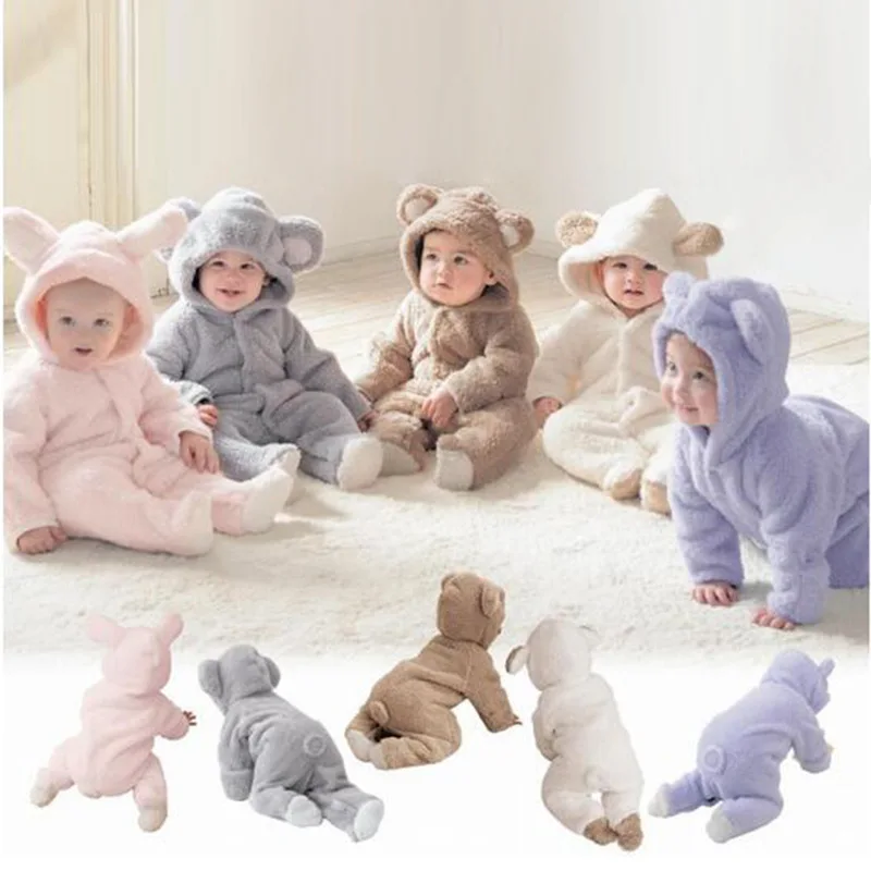 Осенний детский комбинезон, зимняя детская утепленная хлопковая теплая одежда, комбинезон с животными, детская верхняя одежда, детская одежда