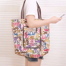 Женские сумки большой емкости Складная хозяйственная сумка дорожная сумка многоразовая хозяйственная сумка складные пакеты для продуктов