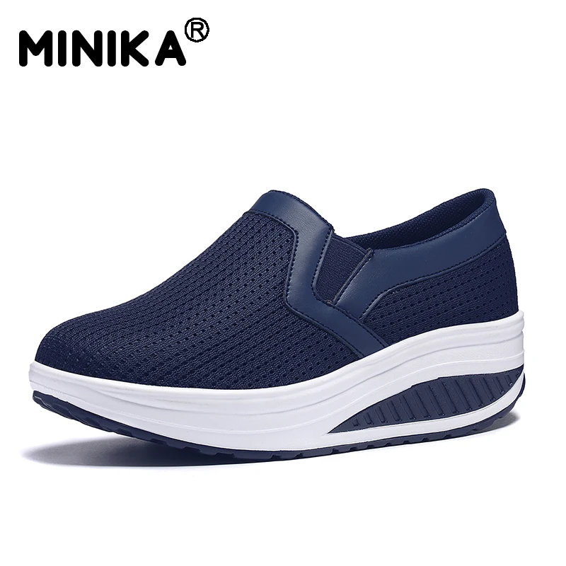 Minika Women's Shoes Casual Platform Sneaker Women Vulcanize Shoes ...