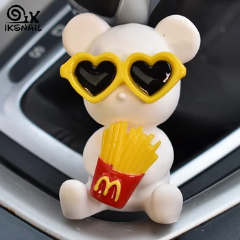 

IKSNAIL Best Selling Car Air Outlet Perfume Stone Dog Pendant Air Conditioning Air Vent Perfume Clip Gift Auto decoration
