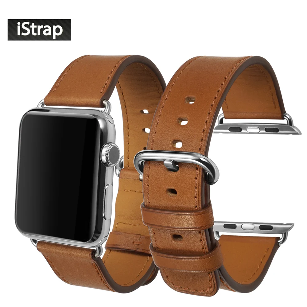 iStrap Brown Strap For Apple watch 38mm 42mm High Quality Genuine Leather Watchband For 38mm 42mm Apple watch band Super soft цена iStrap Brown Strap For Apple watch 38mm 42mm High Quality Genuine Leather Watchband For 38mm 42mm Apple watch band Super soft цены онлайн
