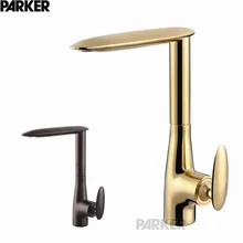Copper titanium золотого литья бронзовый Европейский смеситель для кухни кухонный кран бассейна кран рисунок