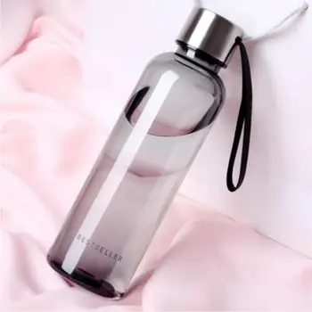 

Leak Proof Brief Water Bottle Creative Frosted Style Free portable Sport Drinking Water Bottle with Carry Strap Student Outdoor