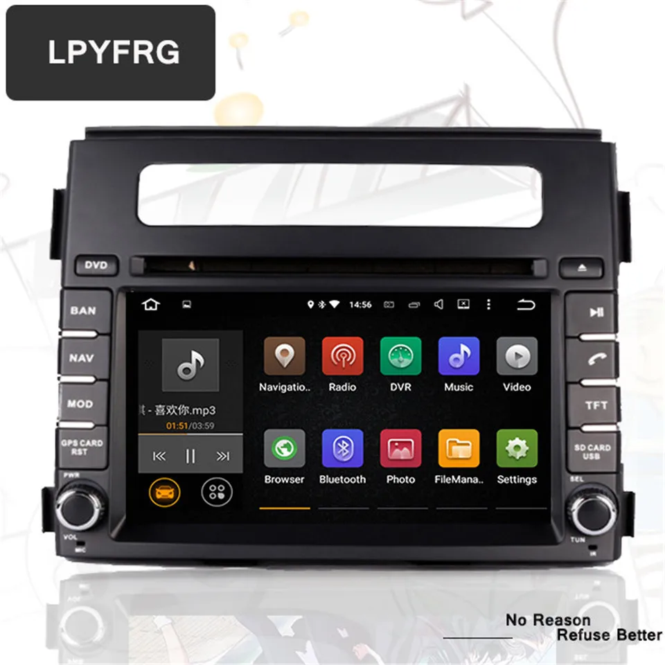 Octa core Android 9.0 Car stereo dvd player For kia soul 2011 2012 2013