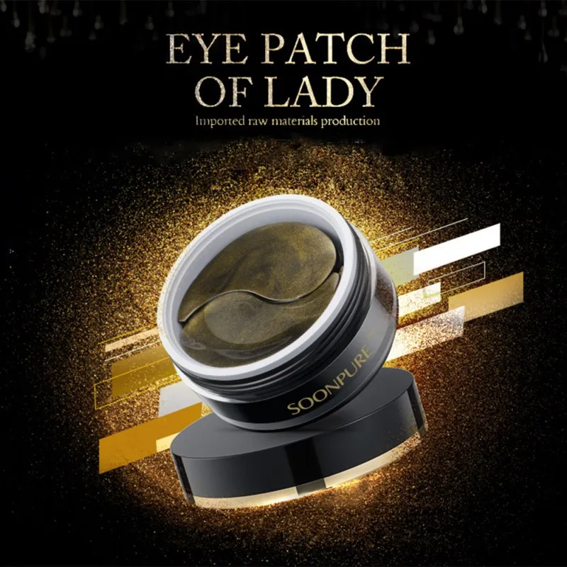 Beauty Crystal Diamond Black Eye Mask Gel Eye Patches Sleep Masks