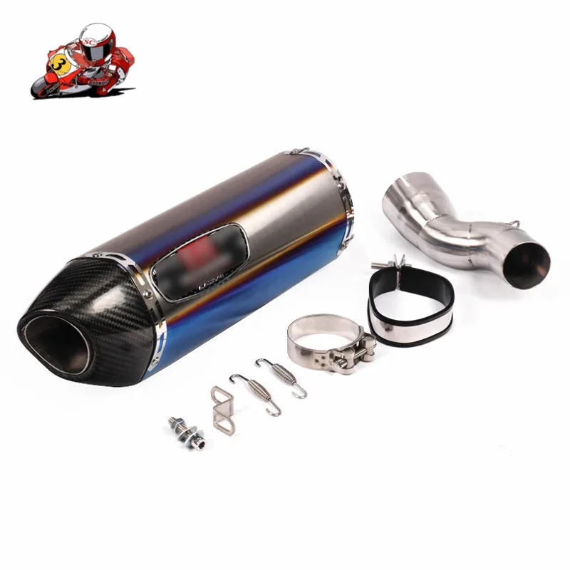 

For BMW R1200GS ADV 2013-2016 Motorcycle Exhaust Tail Pipe 51mm Connecting Middle Link Pipe Mid Tube Motorbike Modified Slip On