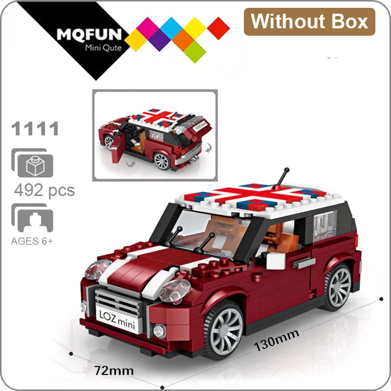 LOZ Technic Мини Строительные блоки прицеп для продажи хот-догов автомобиль собрать детей развивающие игрушки для детей создатель мороженого грузовик - Цвет: LOZ 1111 Without Box
