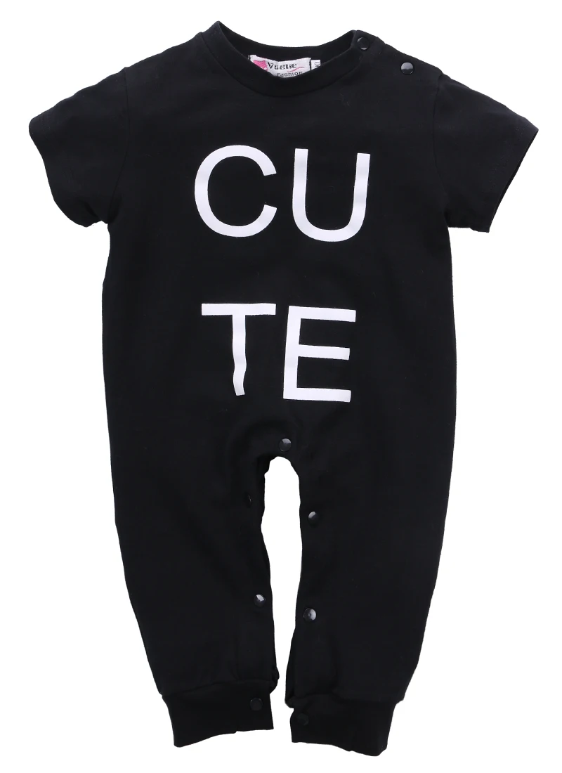 Newborn Infant Baby Boys Romper Clothes Girls Warm Black Jumpsuit Outfits Clothes Kds Bebes