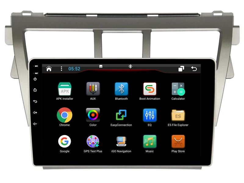 Sale Elanmey android 8.1 car radio for toyota Vios 2007-2013 car accessories DSP device Gps Navi multimedia bluetooth camera headunit 5