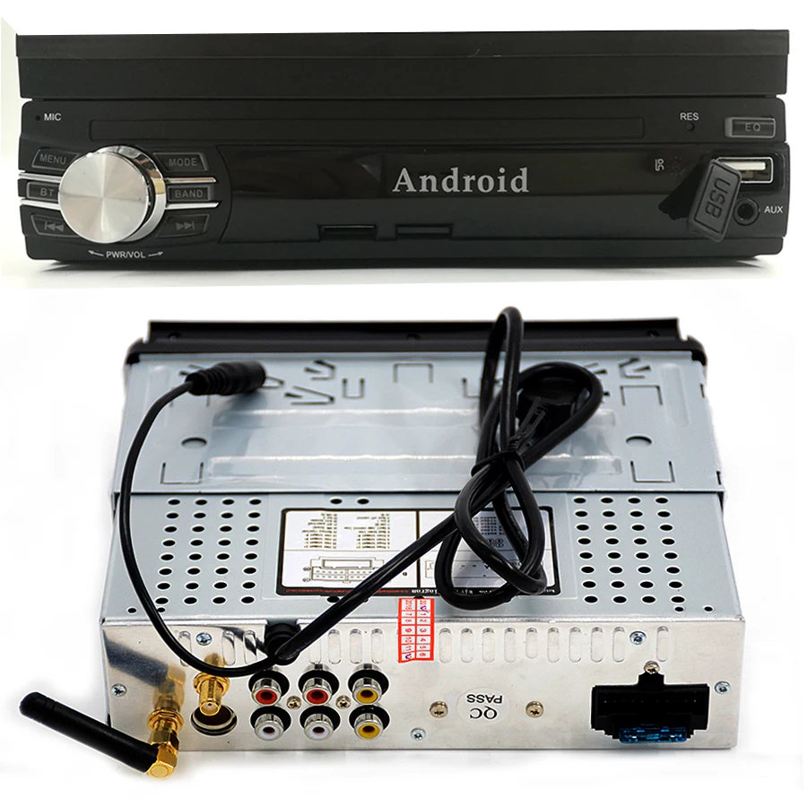 Asvegen 1 Din GPS навигация автомобильное радио выдвижной экран авто FM медиа