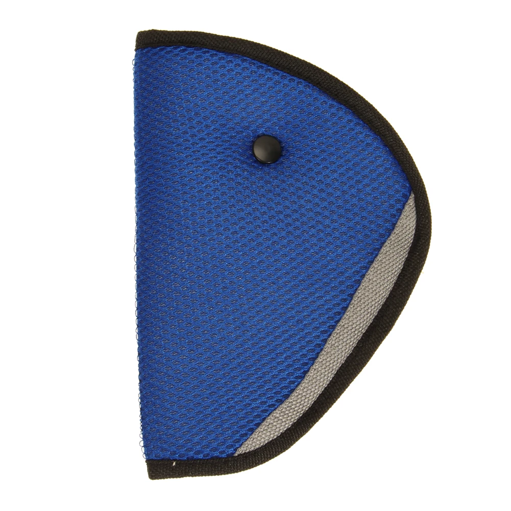 Автомобильный ремень безопасности Наплечная подкладка регулятор для детей детская защита автомобиля безопасная посадка мягкий коврик ремень крышка - Цвет: Синий