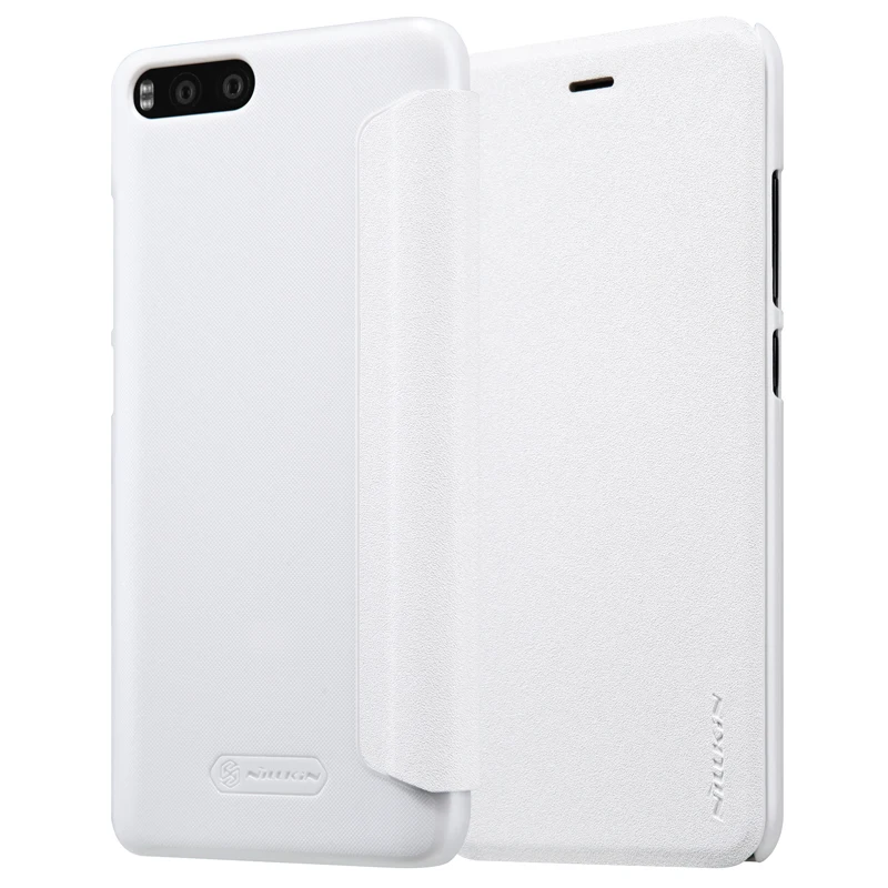 Белый цвет флип чехол для сяо Mi 6 5.15 дюймов Nillkin Sparkle Leather Case Для Сяо MI6 с В розницу