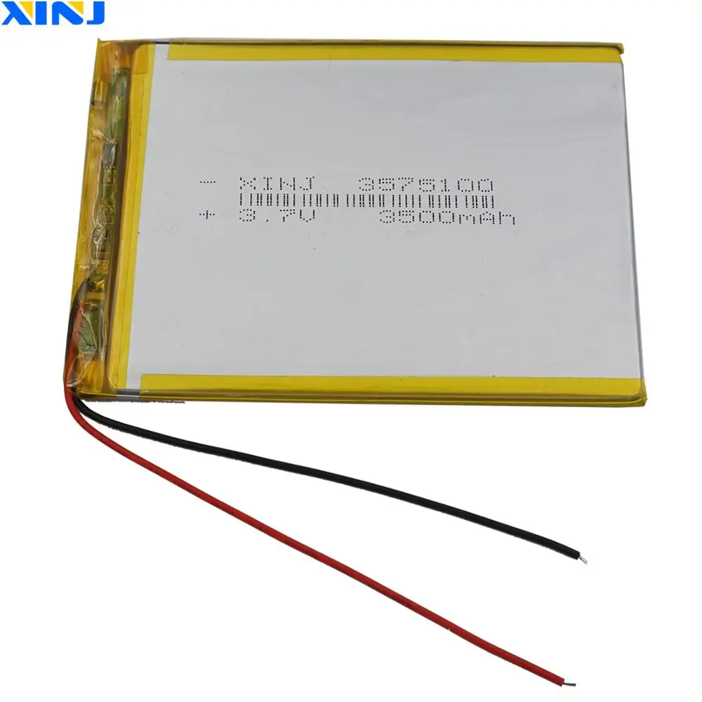 

XINJ 3.7V 3500 mAh Lithium Polymer Li-Po Battery 3575100 For PSP DVD Phone Game player E-book PDA MID ipod Portable Tablet PC