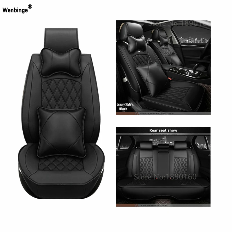 

Universal PU Leather car seat covers For Volkswagen vw passat polo golf tiguan jetta touareg auto accessories car-styling 3D