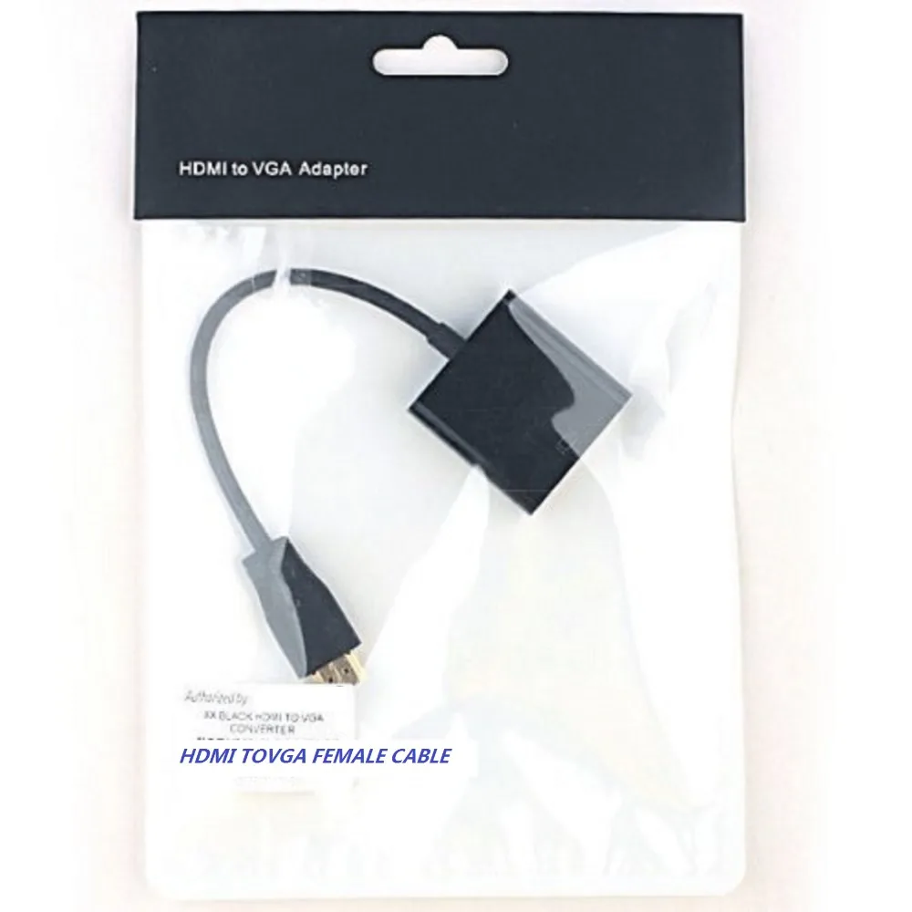 10pcs/lot New laptop to projector hdmi to vga cable converter adapter hdmi vga video convertor hdmi-vga cable male to female 10pcs/lot New laptop to projector hdmi to vga cable converter adapter hdmi vga video convertor hdmi-vga cable male to female