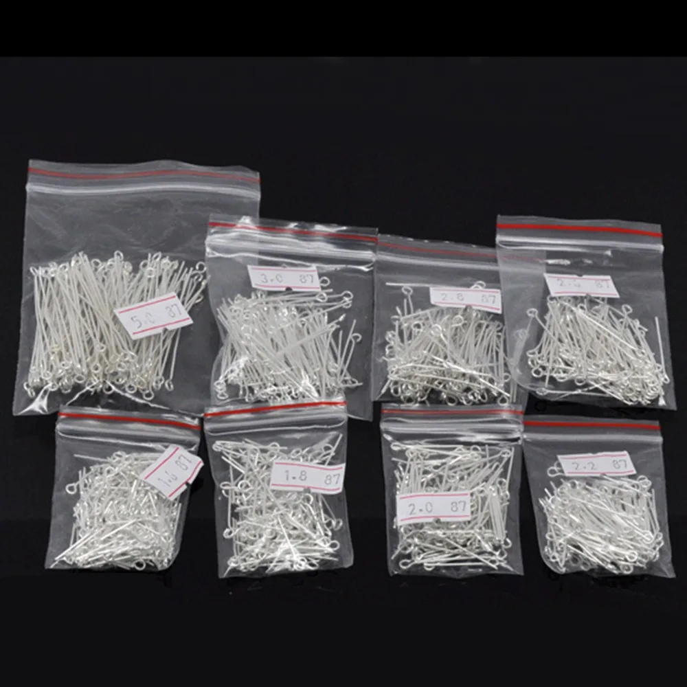 DoreenBeads 800 шт. разноцветные штифты серебряного цвета фурнитура 0 7 мм (21 калибр) (B03620)