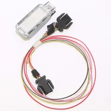 Car Rear Door Warning Light + Connect Plug Cable For VW Sharan Q3 Q5 Q7 TT RS3 RS4 A6 S6 A3 S3 A4 S4 Seat Leon Exeo 8KD 947 415C