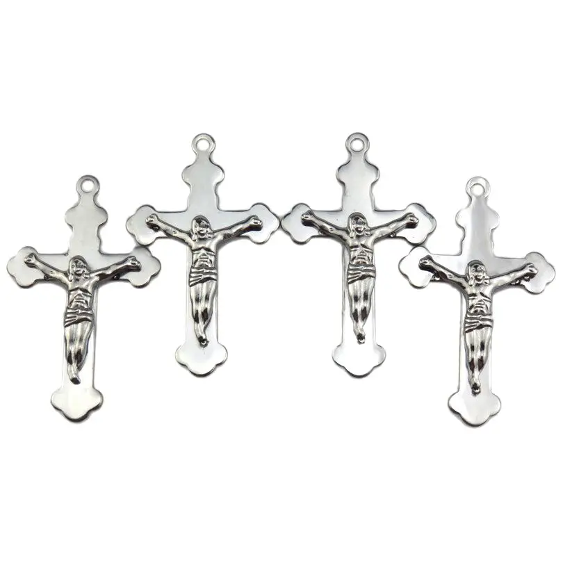 Крест Иисуса Талисманы кулон распятие Нержавеющая сталь Jewelry Винтаж для